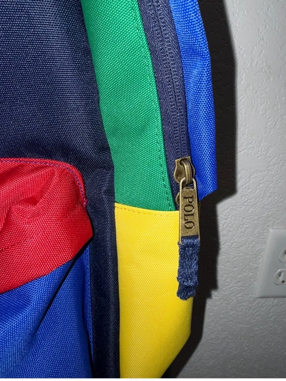 Polo by Ralph Lauren Multicolor Men's Backpack - Navy, Blue, Red, Green, Yellow
